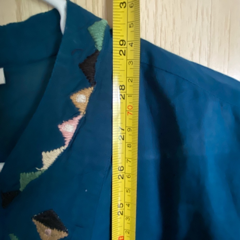 Roller Rabbit Blue Embroidered Tunic Blouse - Picture 10 of 11